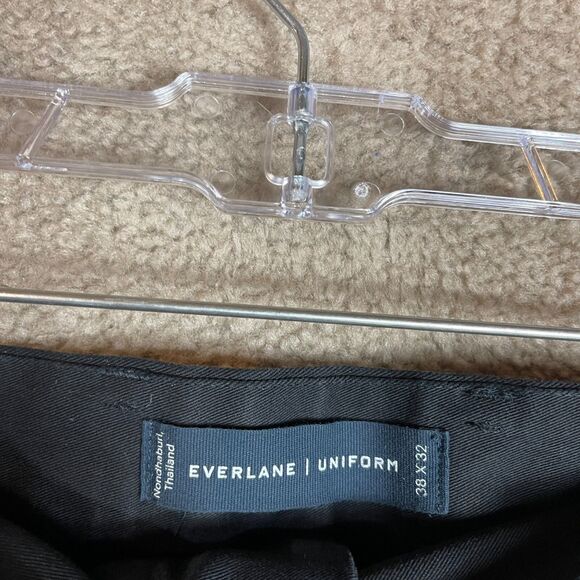 Everlane Chino Pants Mens Size 38 x 32 Black Stretch Straight Sweat Wicking NEW‎ - Picture 7 of 11